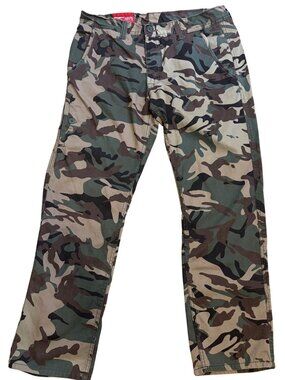 Jordan Craig Men's Camouflage Cargo Pants Pockets Green Brown Size 34x30